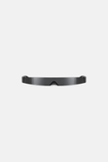 OCTAGON Blade Shield sunglasses in black, frontal product view