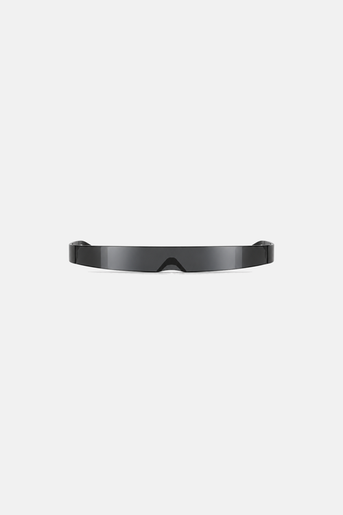 OCTAGON Blade Shield sunglasses in black, frontal product view